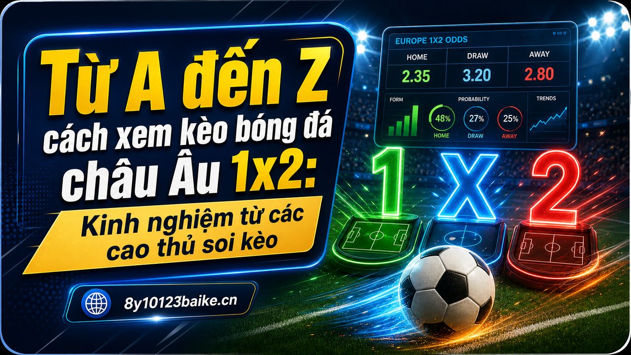 Từ A đến Z cách xem kèo bóng đá châu Âu 1x2: Kinh nghiệm từ các cao thủ soi kèo